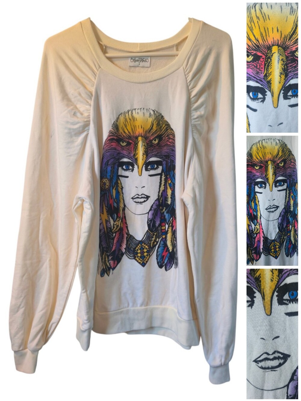 Lauren Moshi RARE Eagke Woman sweatshirt